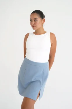 Fayt Skirts | ANA SKIRT POWDER BLUE