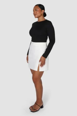Fayt Skirts | ANA SKIRT WHITE