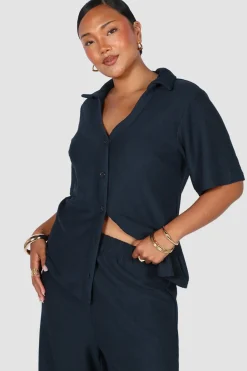 Fayt Tops | Sets | ARDEN SHIRT NAVY