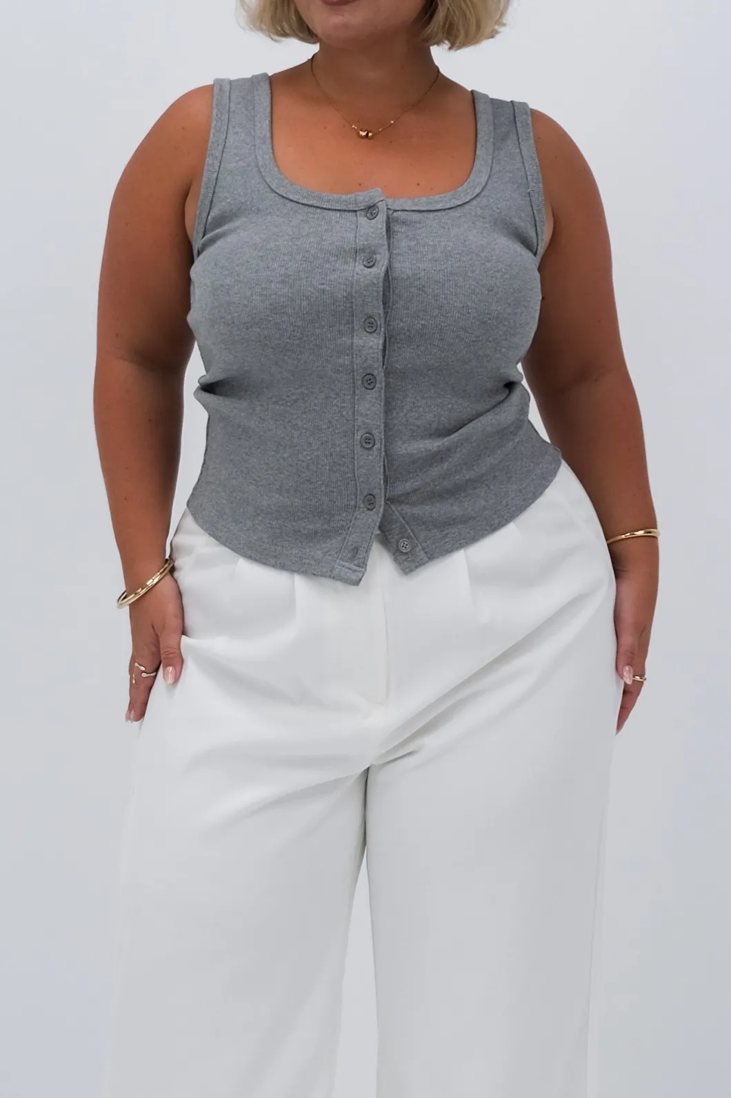Fayt Tops | BECKER TOP GREY MARLE