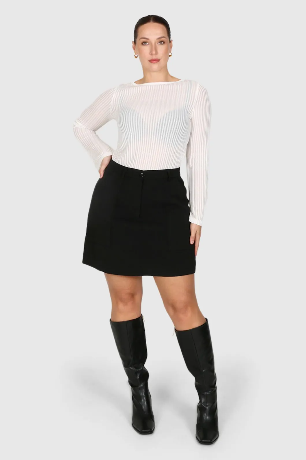 Fayt Skirts | BENNETT SKIRT BLACK