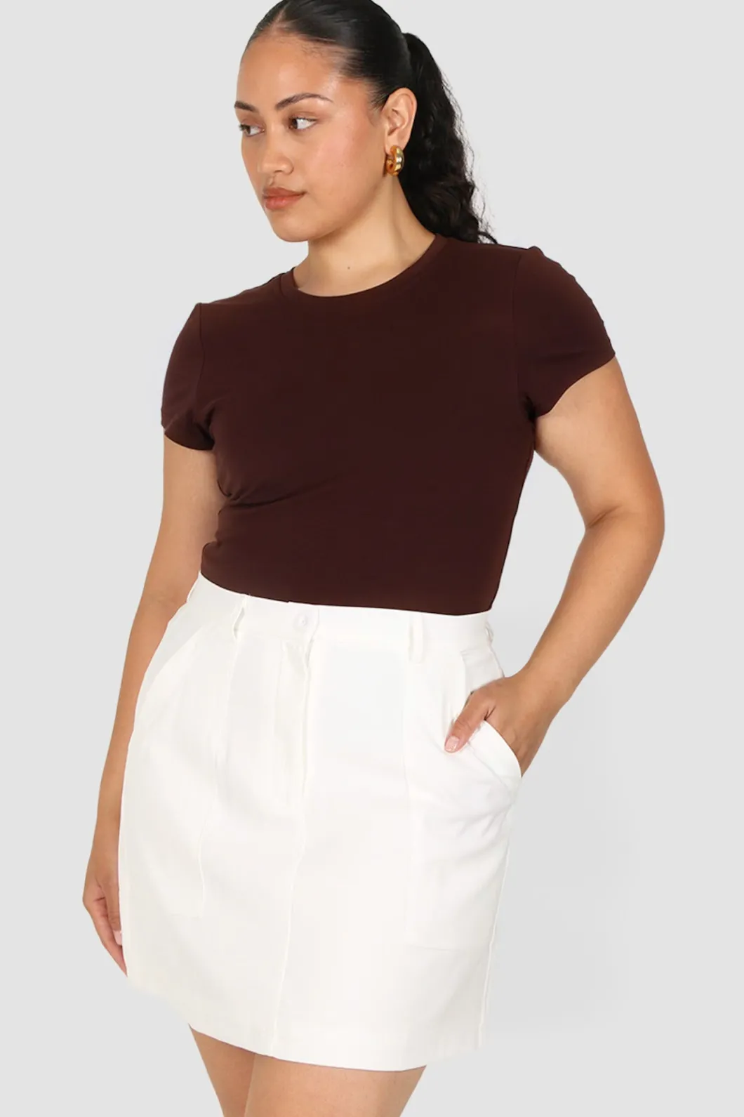 Fayt Skirts | BENNETT SKIRT WHITE