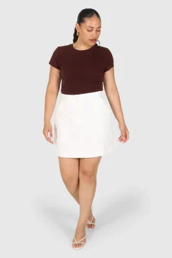 Fayt Skirts | BENNETT SKIRT WHITE