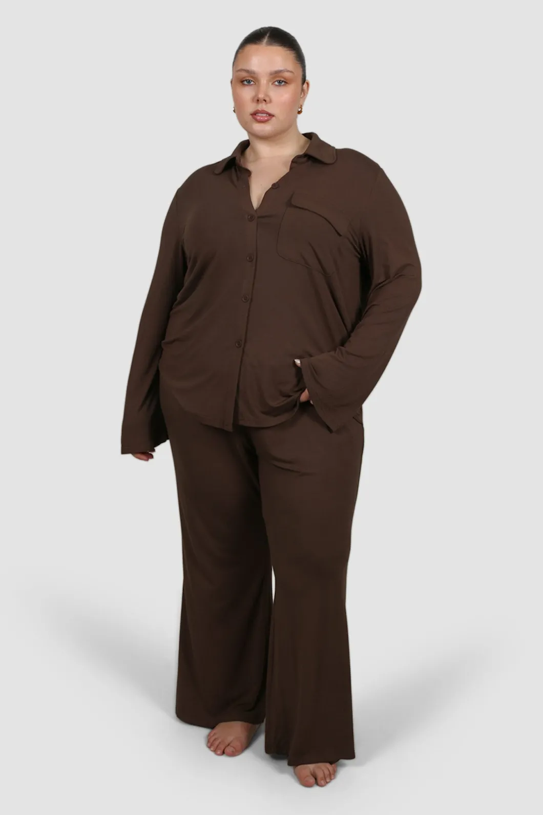 Fayt Sets | BUTTERY SLEEP PANT ESPRESSO