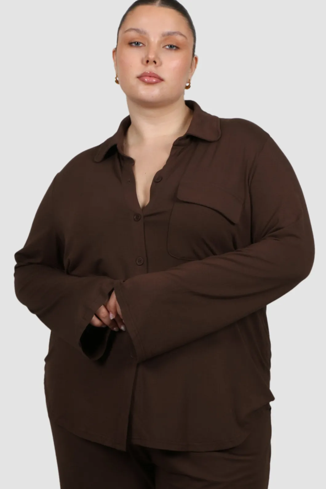 Fayt Tops | Sets | BUTTERY SLEEP TOP L/S ESPRESSO