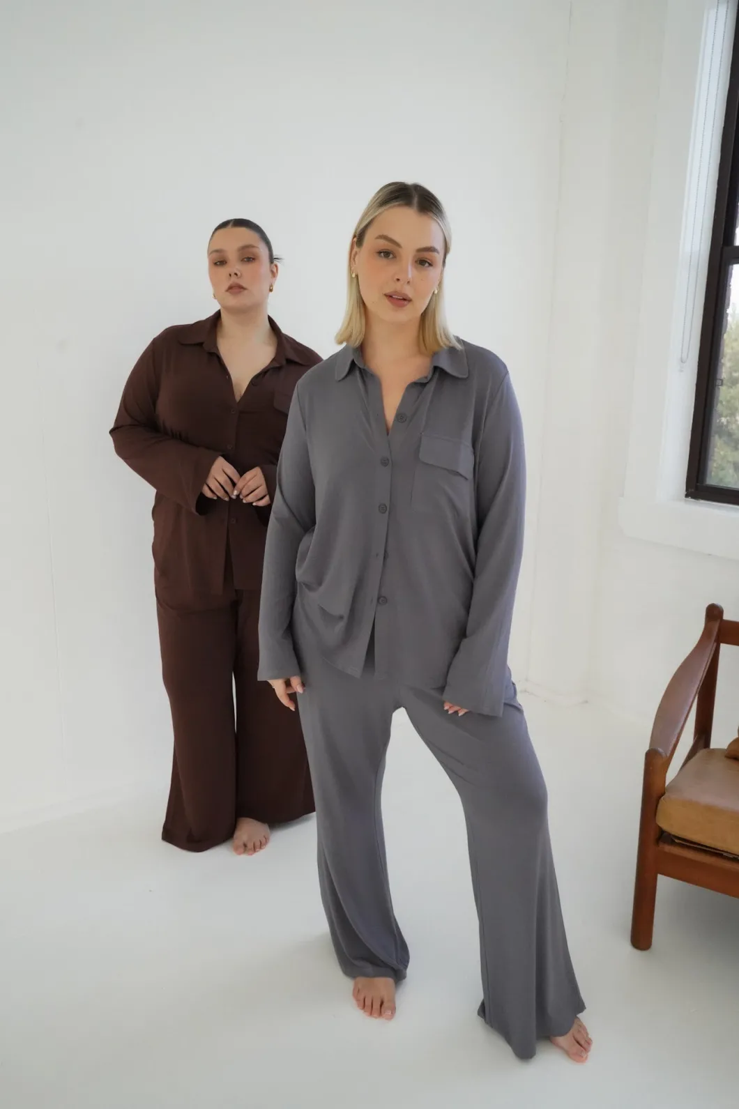 Fayt Tops | Sets | BUTTERY SLEEP TOP L/S ESPRESSO