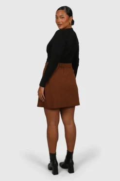 Fayt Skirts | CALIE SKIRT RUST