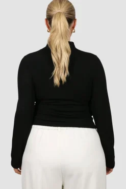 Fayt Tops | Jackets, Knits & Coats | CAMILLA TOP BLACK