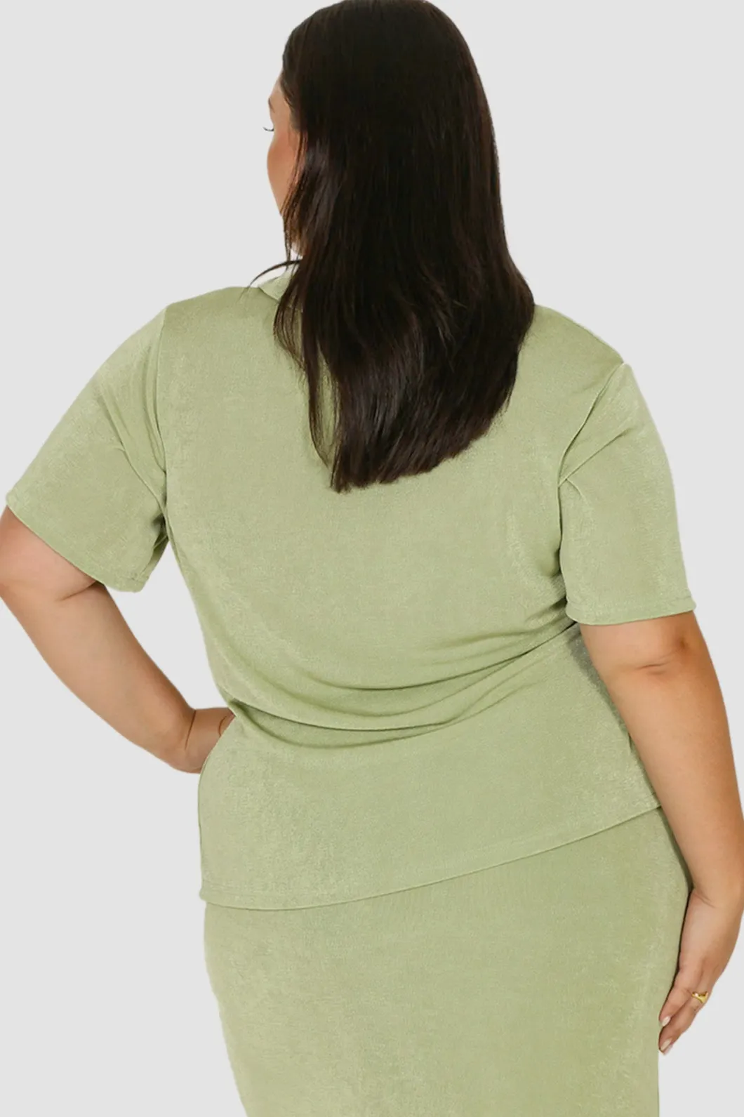 Fayt Tops | CHELSEA FULL LENGTH TOP SOFT GREEN