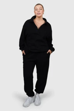 Fayt Tops | Sweaters & Knits | COLLAR CREW BLACK