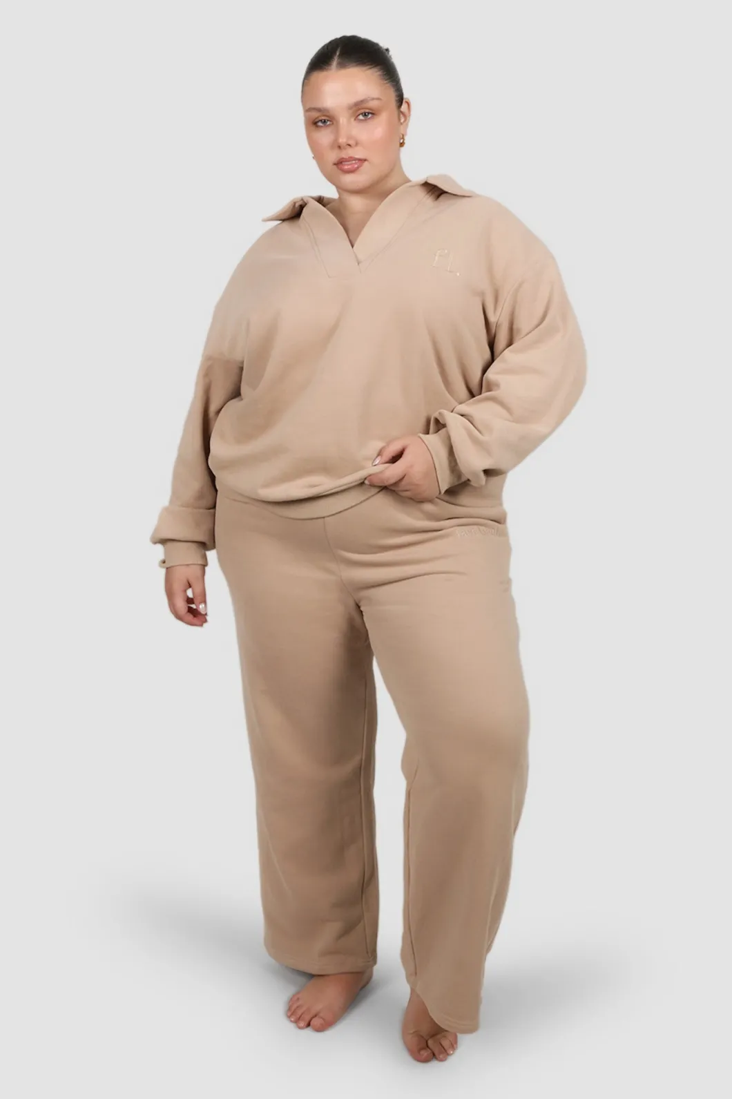 Fayt Tops | Sweaters & Knits | COLLAR CREW NEUTRAL