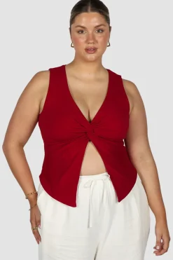 Fayt Tops | COLT TWIST TOP CHERRY