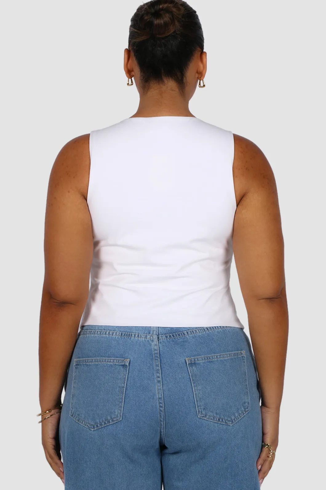 Fayt Tops | COLT TWIST TOP WHITE