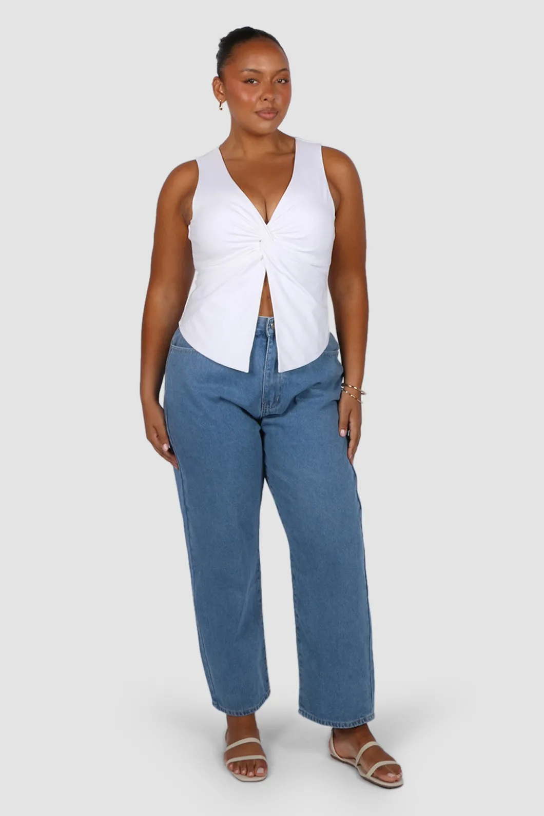 Fayt Tops | COLT TWIST TOP WHITE