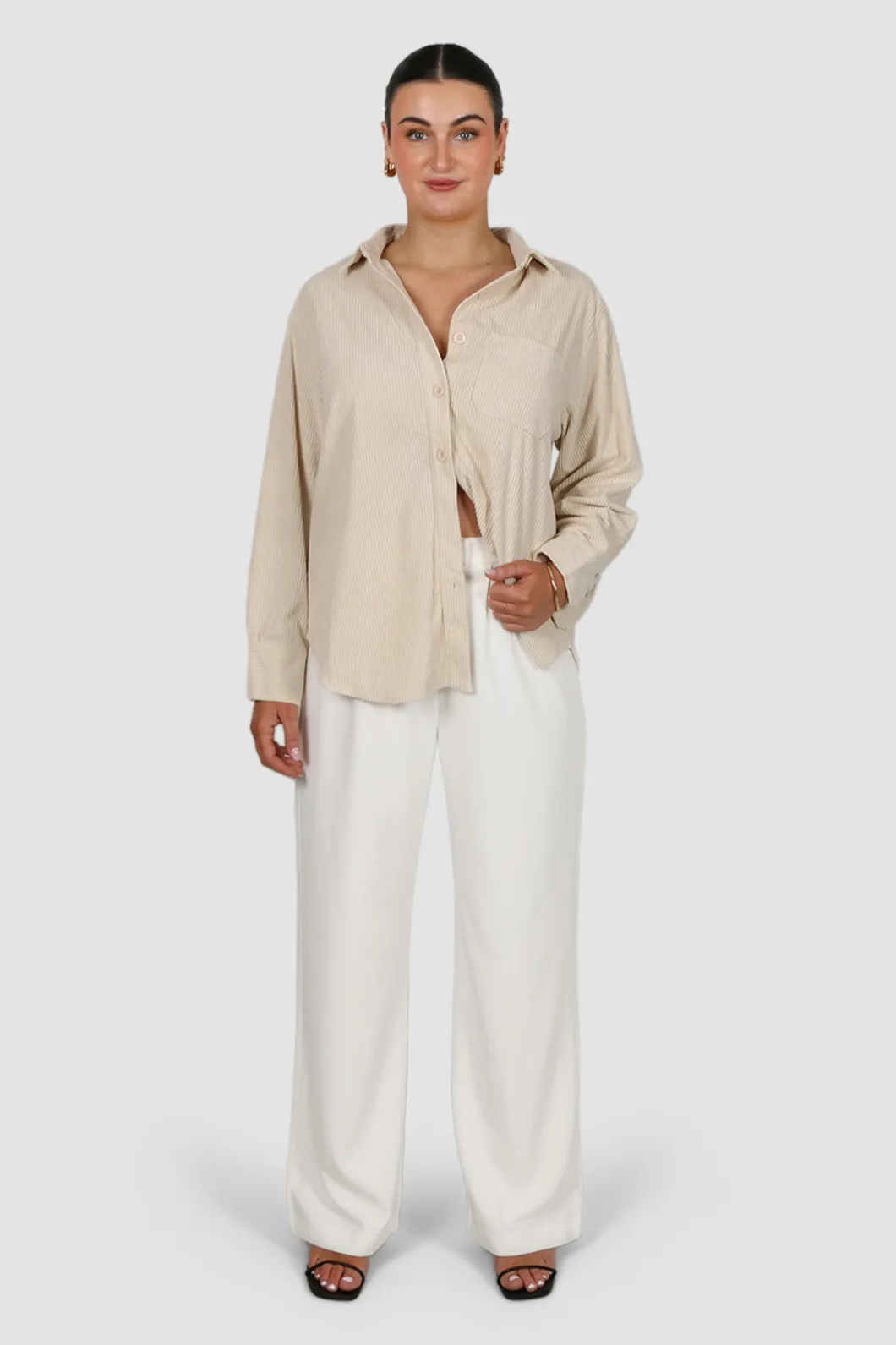 Fayt Tops | Jackets, Knits & Coats | COLTER CORDUROY SHIRT VANILLA