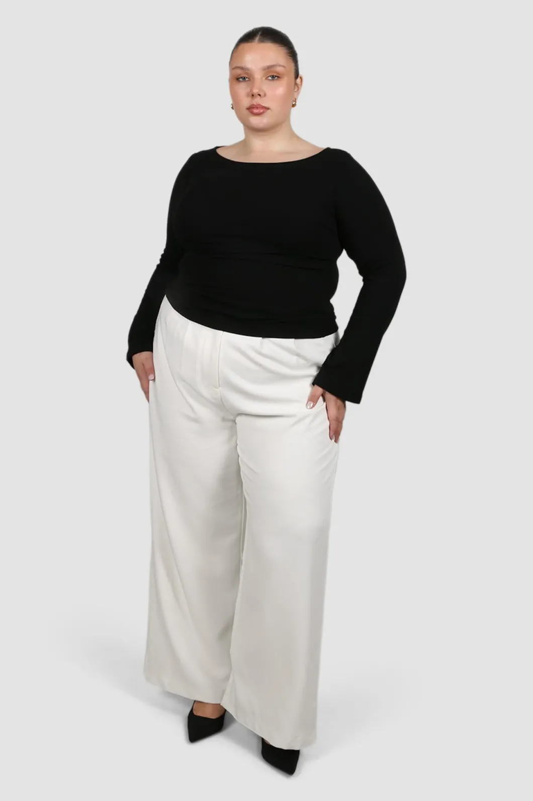 Fayt Tops | Jackets, Knits & Coats | DAKOTA RIBBED TOP BLACK