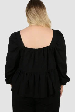 Fayt Tops | Sets | ELARA TOP BLACK