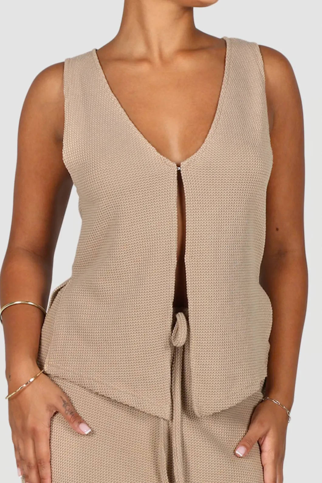 Fayt Tops | EVIE WAFFLE TOP BISCUIT