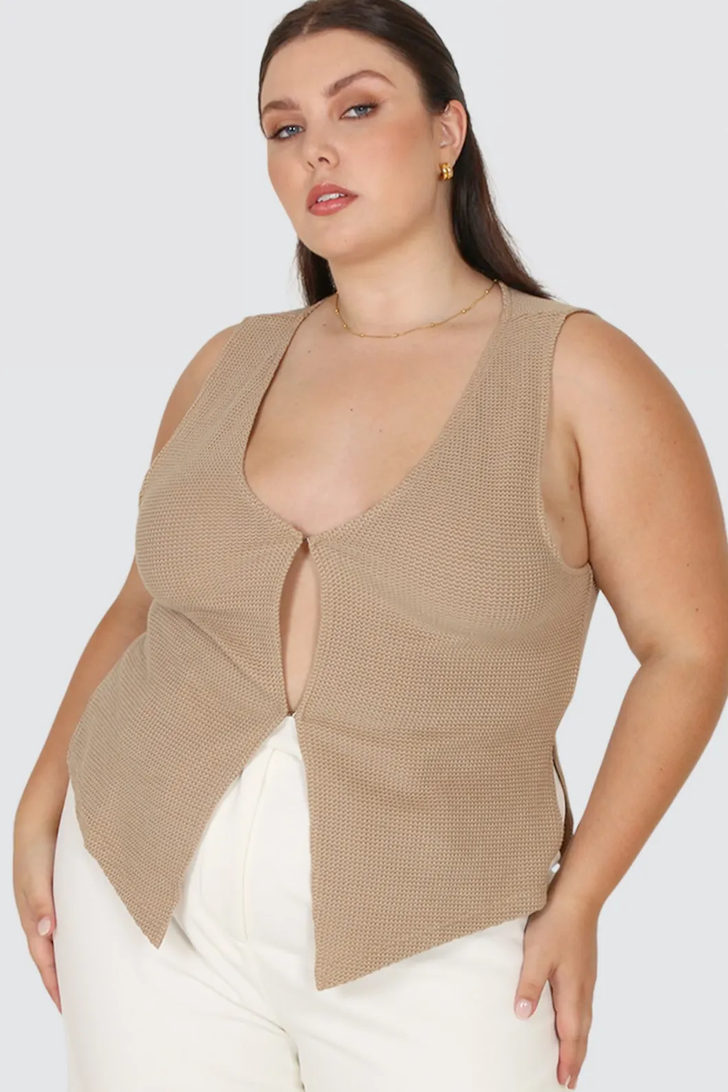 Fayt Tops | EVIE WAFFLE TOP BISCUIT