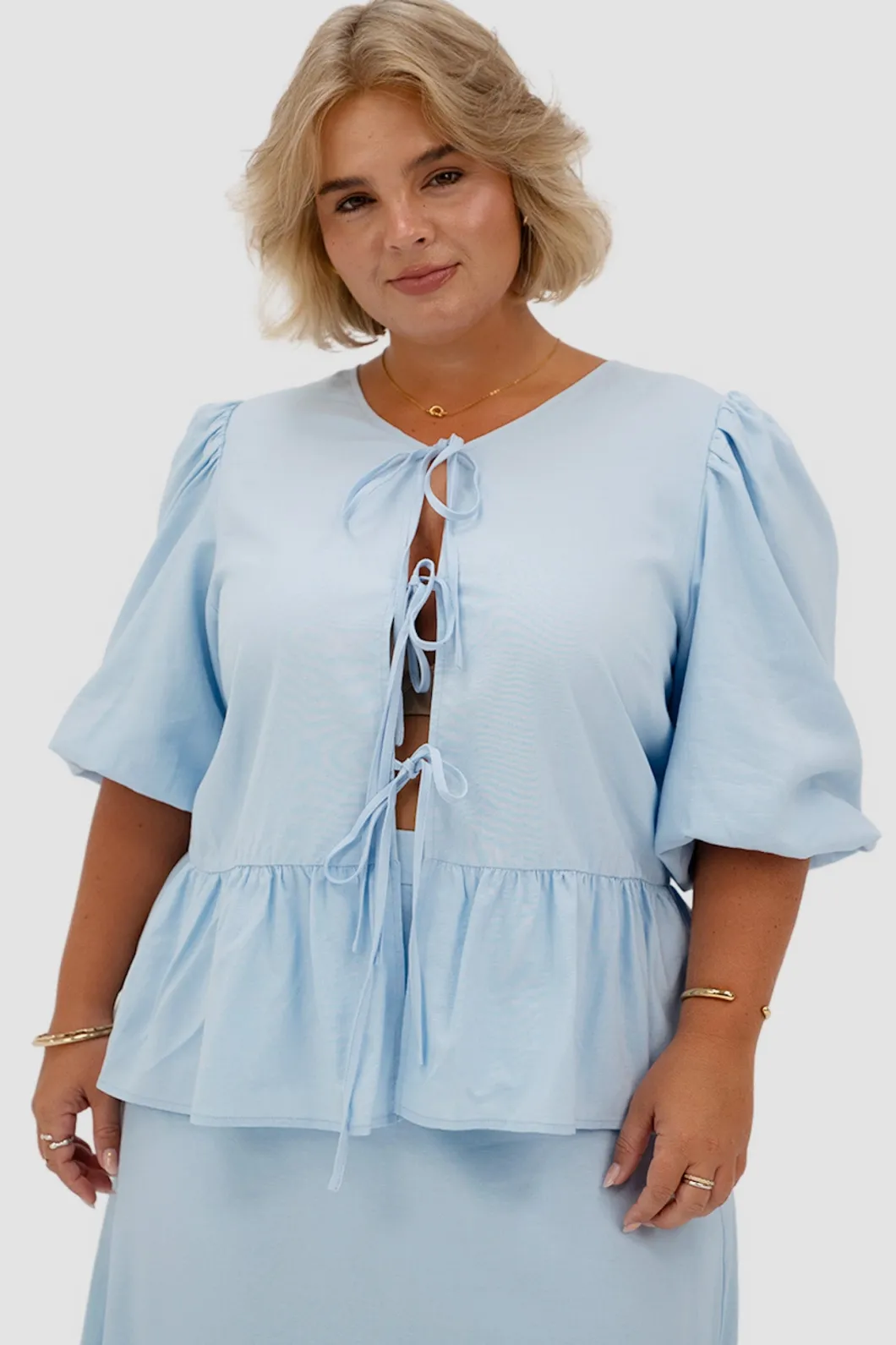 Fayt Tops | FAWN TOP SOFT BLUE