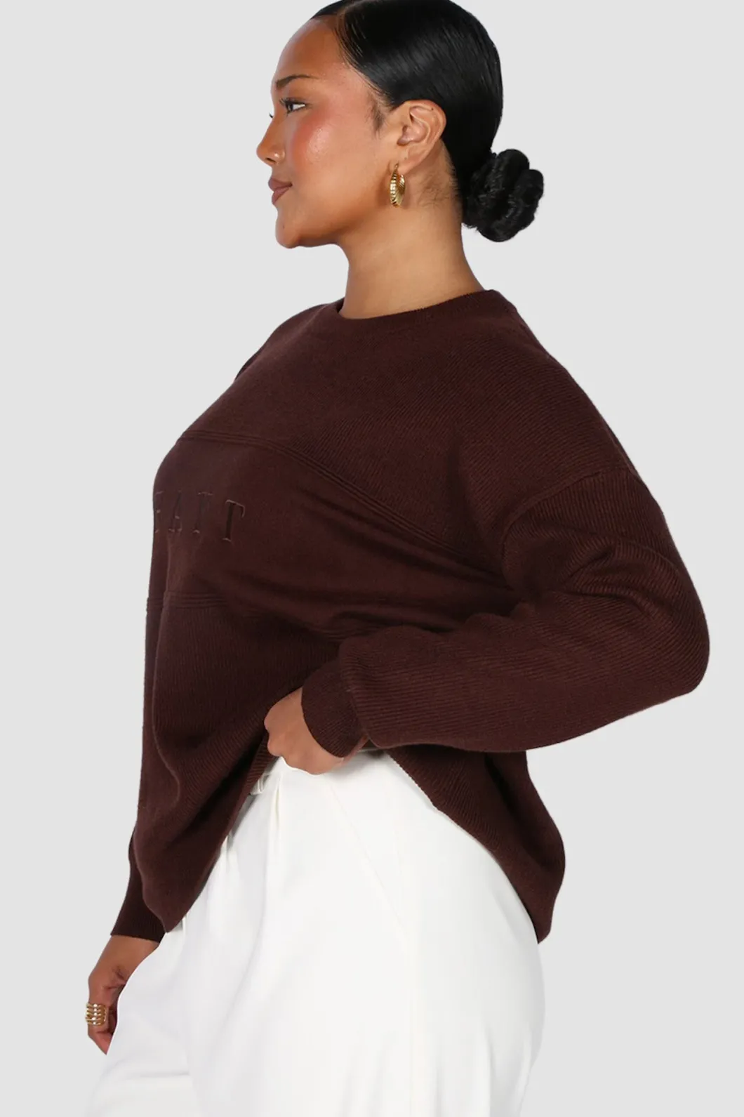 Fayt Tops | Sweaters & Knits | KNIT SWEATER CHOCOLATE