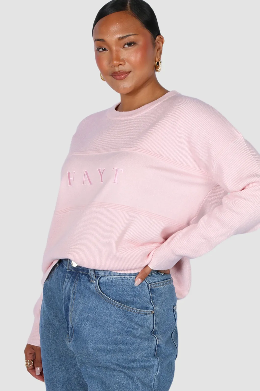 Fayt Tops | Sweaters & Knits | KNIT SWEATER PINK