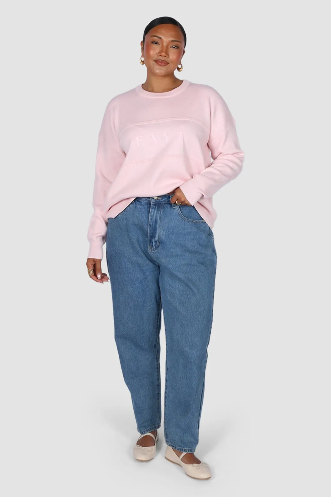 Fayt Tops | Sweaters & Knits | KNIT SWEATER PINK