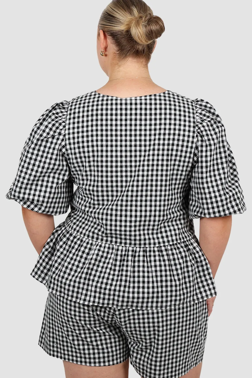 Fayt Sets | GRADY SHORTS B&W GINGHAM