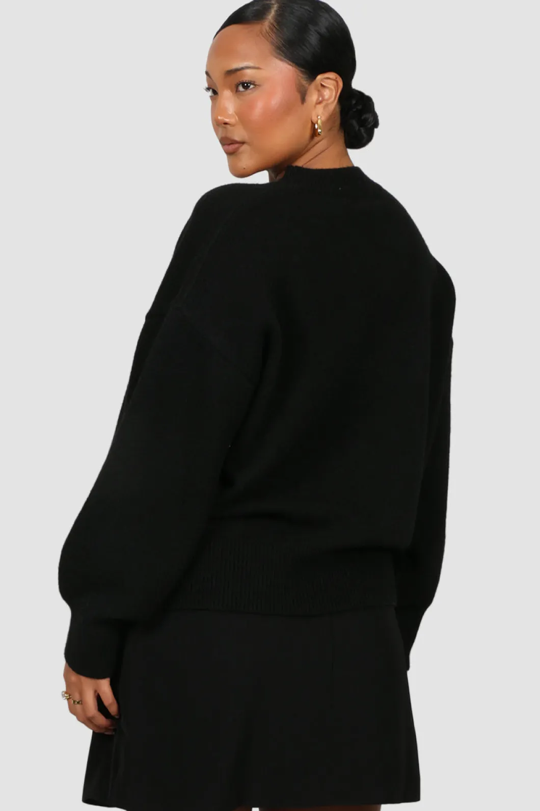 Fayt Tops | Jackets, Knits & Coats | HARPER KNIT BLACK