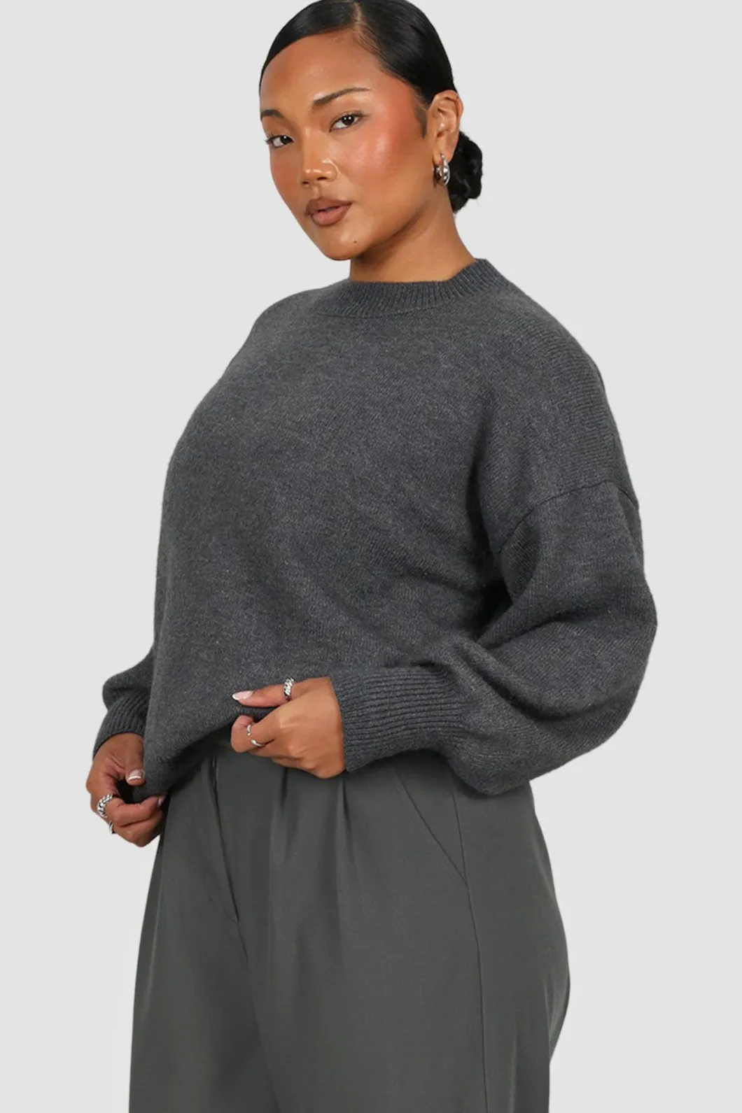 Fayt Tops | Sweaters & Knits | HARPER KNIT GREY