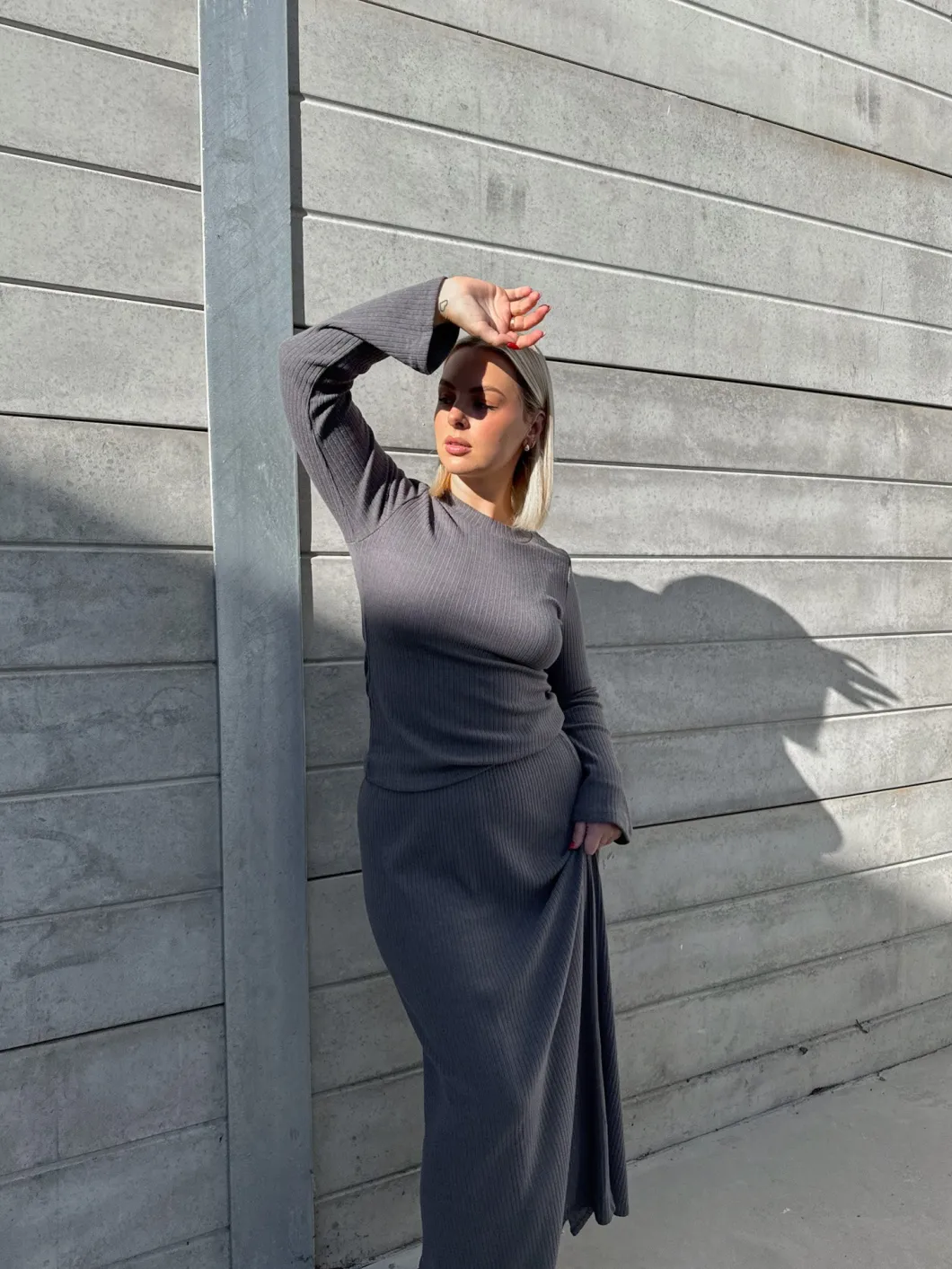 Fayt Tops | Sets | HAZE TOP CHARCOAL