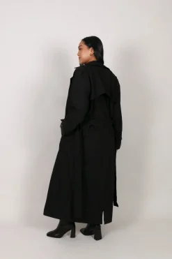 Fayt Jackets, Knits & Coats | HENDRIX TRENCH COAT BLACK