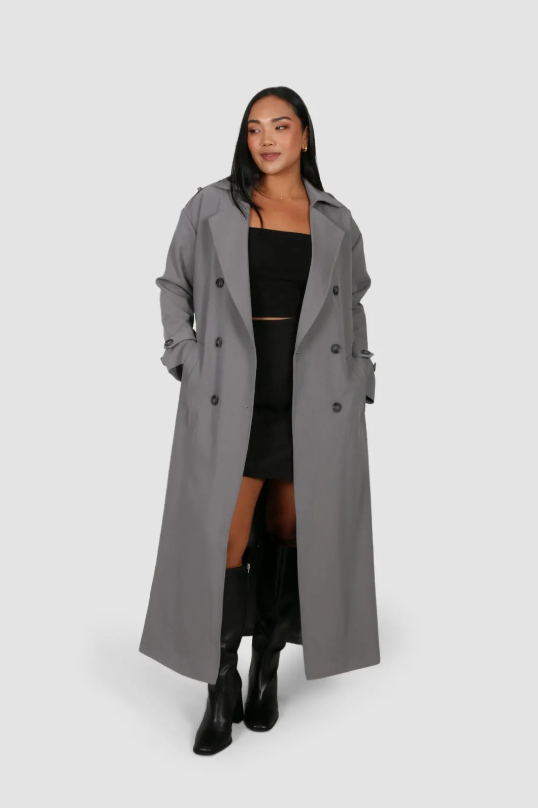 Fayt Jackets, Knits & Coats | HENDRIX TRENCH COAT GREY