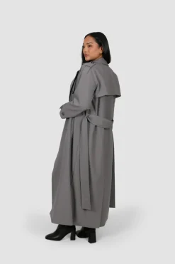 Fayt Jackets, Knits & Coats | HENDRIX TRENCH COAT GREY