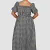 Fayt Dresses | Dresses | ISMAE MAXI DRESS B&W GINGHAM