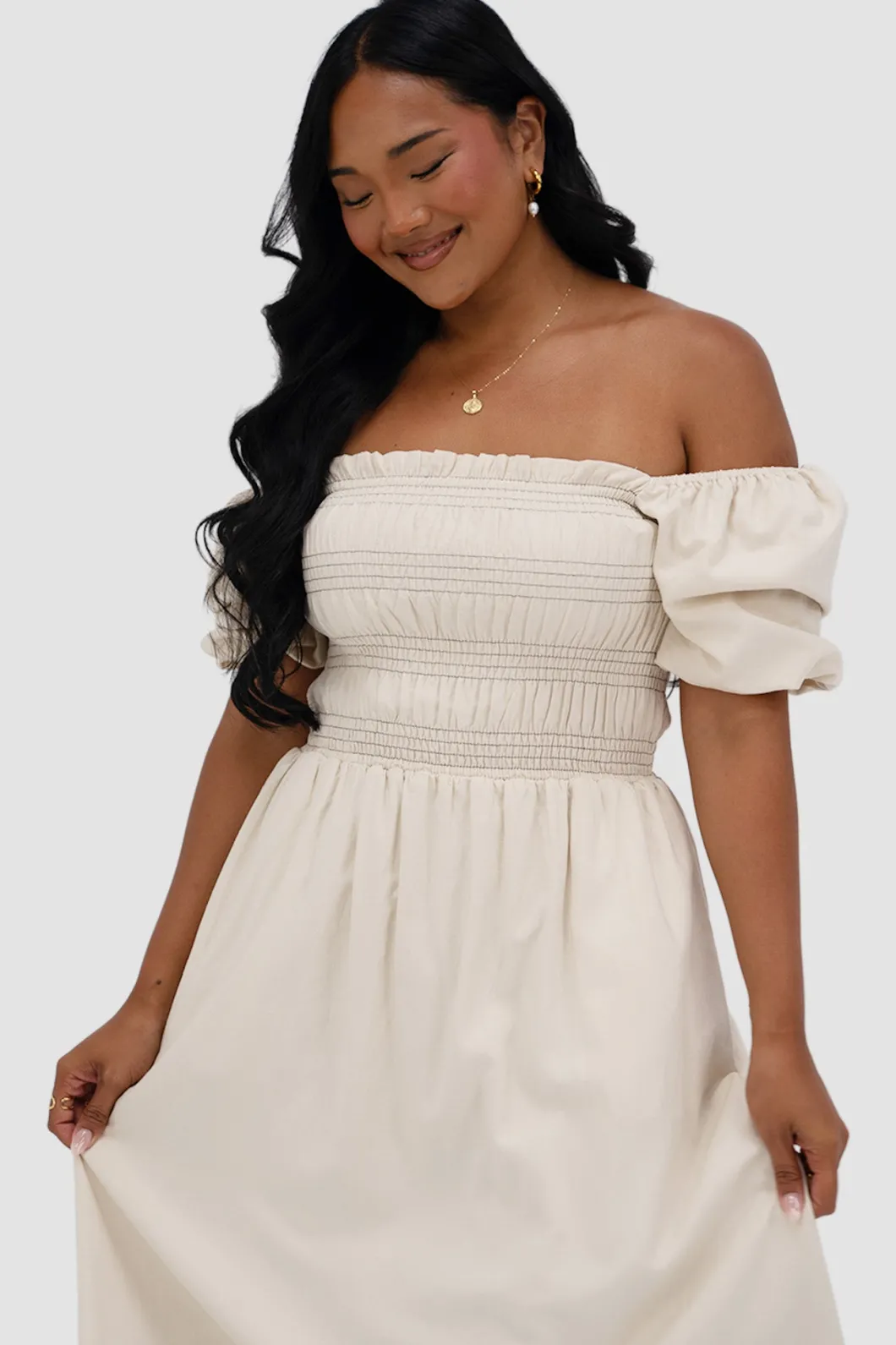 Fayt Dresses | Dresses | ISMAE MAXI DRESS NEUTRAL