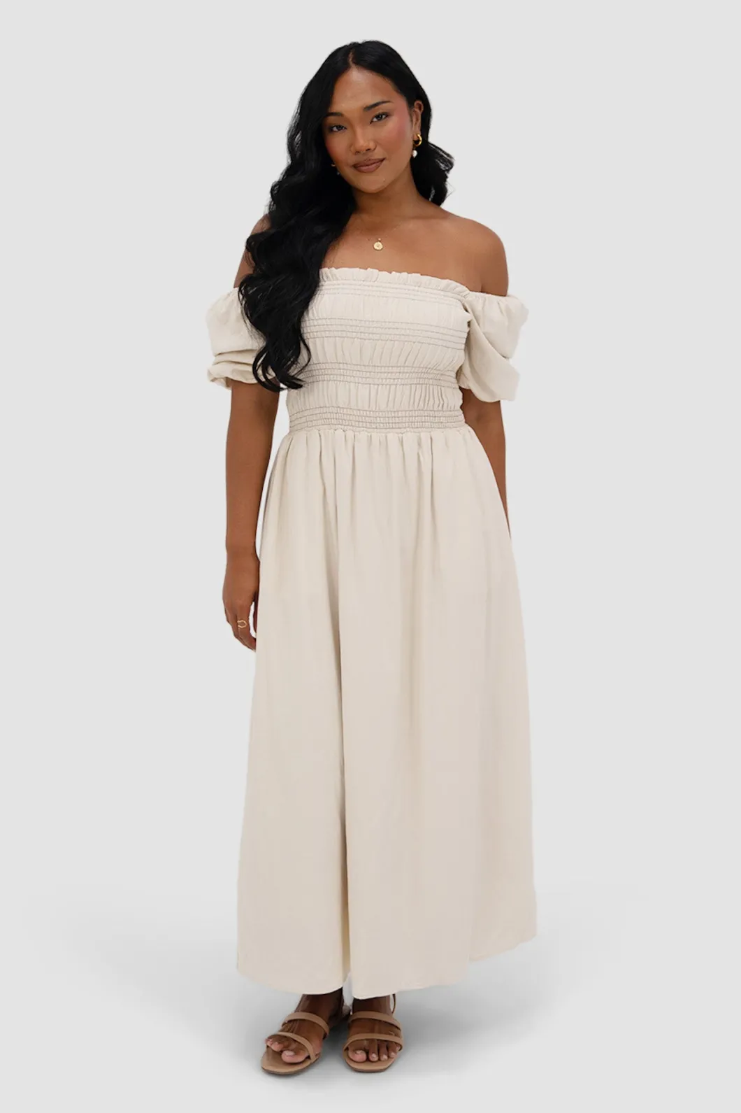 Fayt Dresses | Dresses | ISMAE MAXI DRESS NEUTRAL
