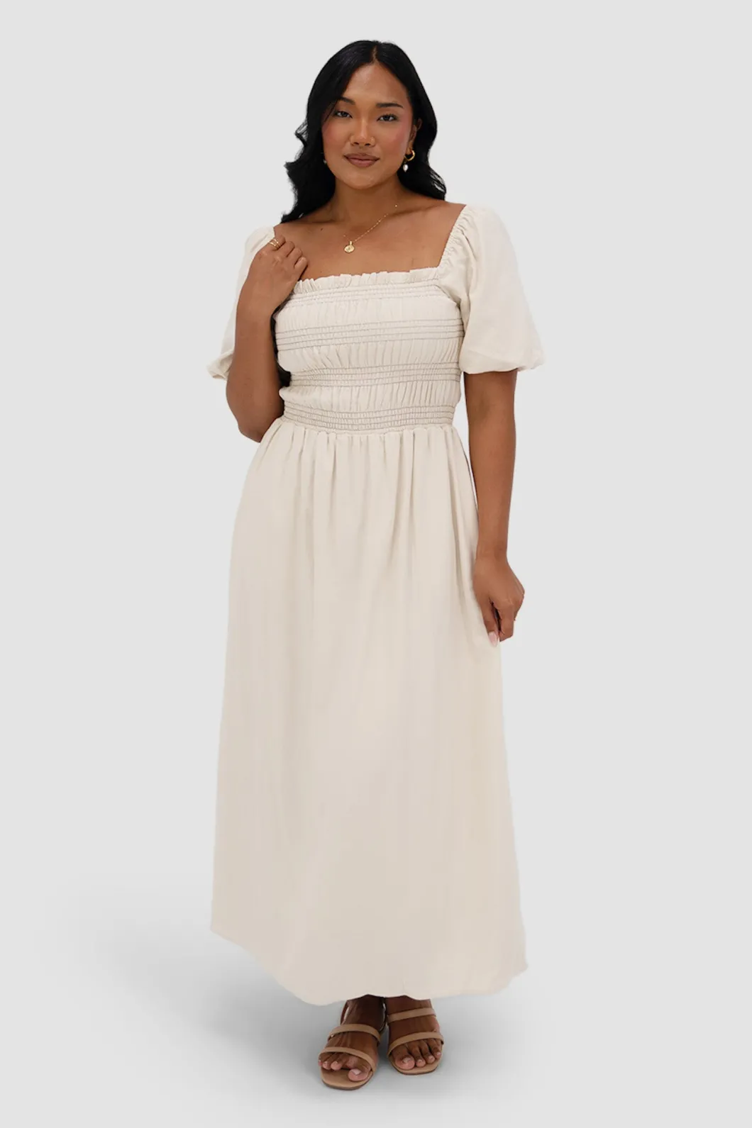 Fayt Dresses | Dresses | ISMAE MAXI DRESS NEUTRAL