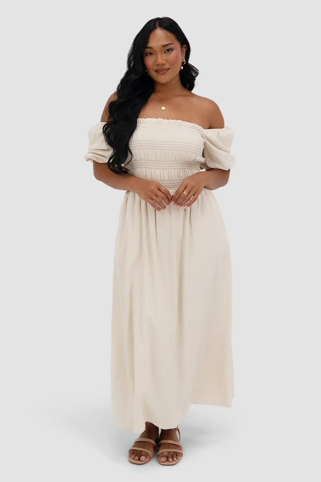 Fayt Dresses | Dresses | ISMAE MAXI DRESS NEUTRAL