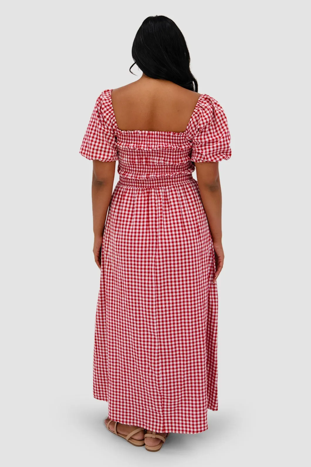 Fayt Dresses | Dresses | ISMAE MAXI DRESS RED GINGHAM