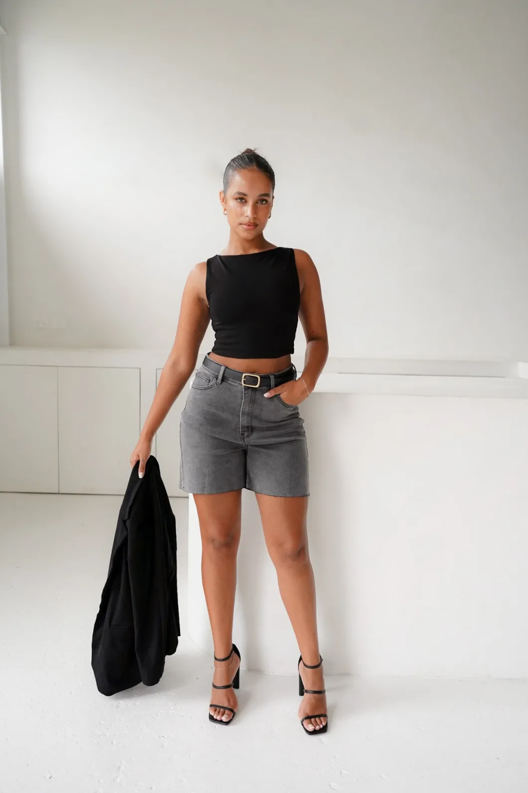 Fayt Denim | Jeans | JAGGER DENIM SHORT GREY WASH