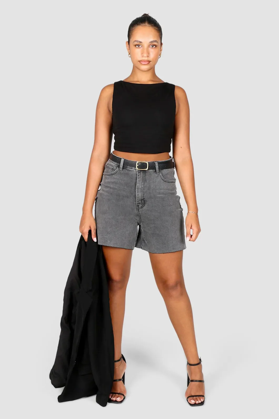 Fayt Denim | Jeans | JAGGER DENIM SHORT GREY WASH