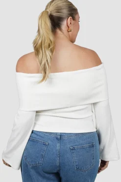 Fayt Tops | Jackets, Knits & Coats | KENDALL TOP WHITE