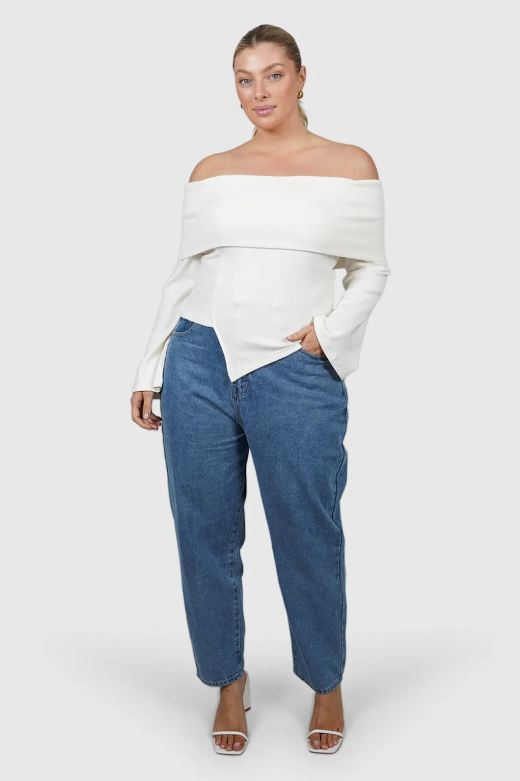 Fayt Tops | Jackets, Knits & Coats | KENDALL TOP WHITE