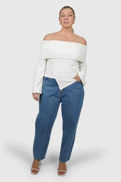 Fayt Tops | Jackets, Knits & Coats | KENDALL TOP WHITE