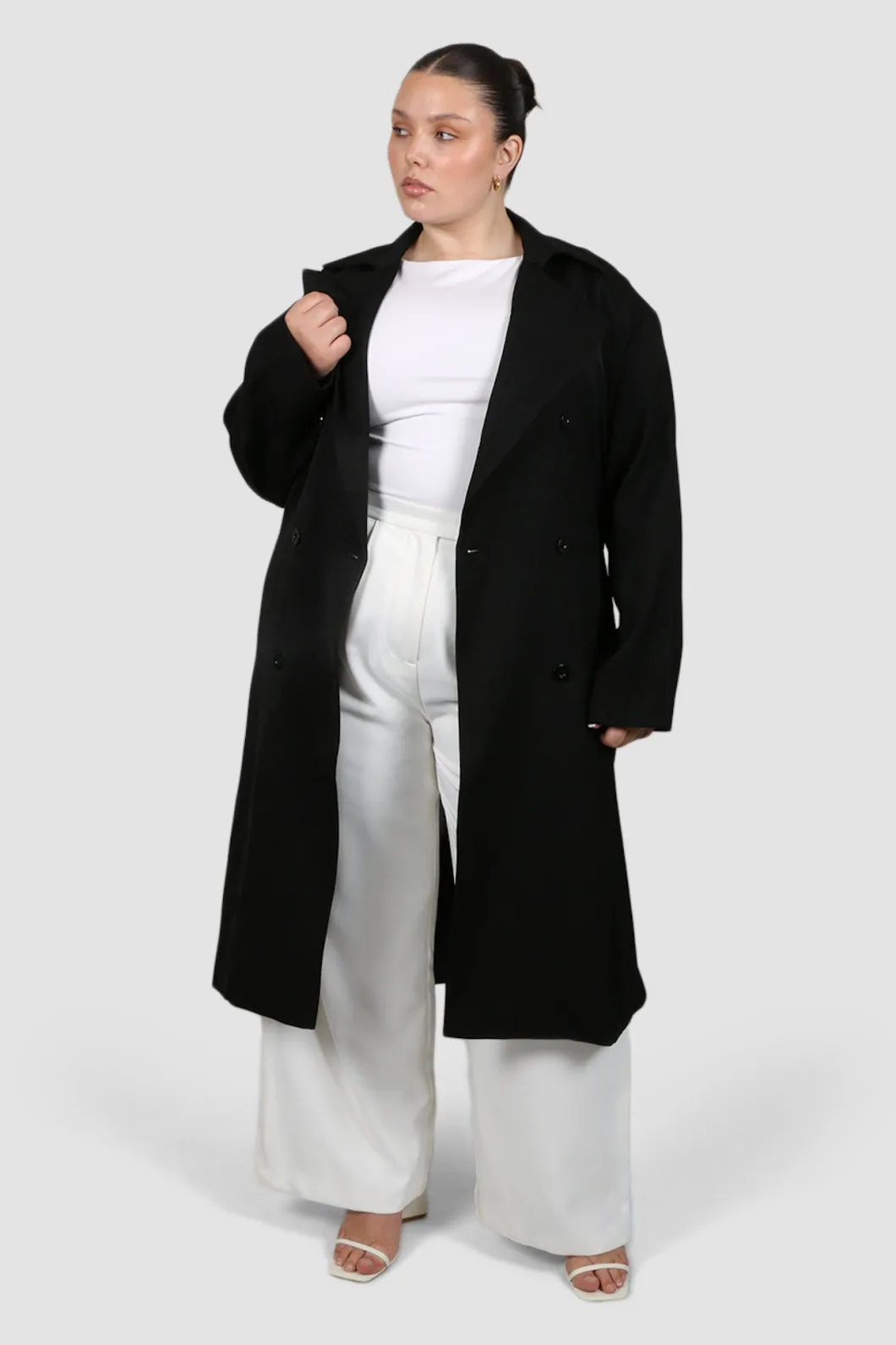 Fayt Jackets, Knits & Coats | LENNOX TRENCH BLACK