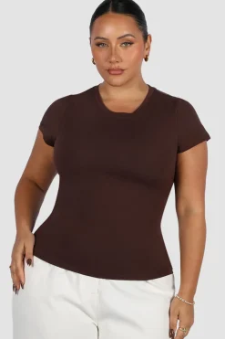 Fayt Tops | LIGHT BUTTERY TEE CHOC