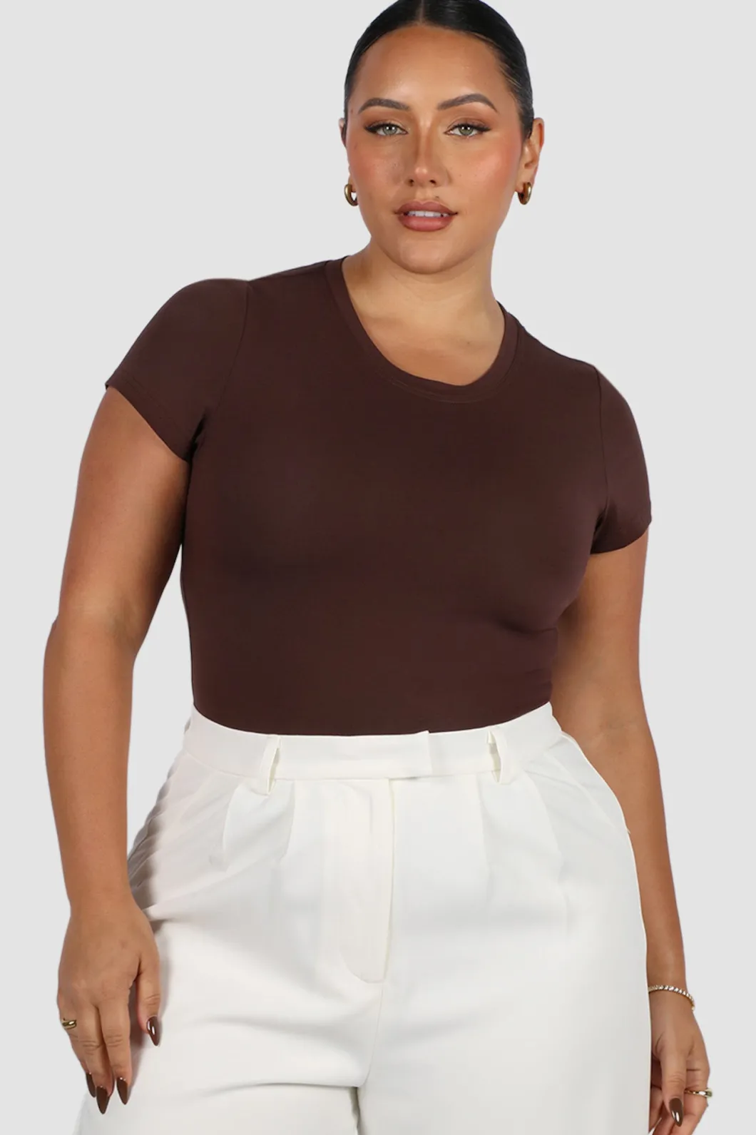 Fayt Tops | LIGHT BUTTERY TEE CHOC