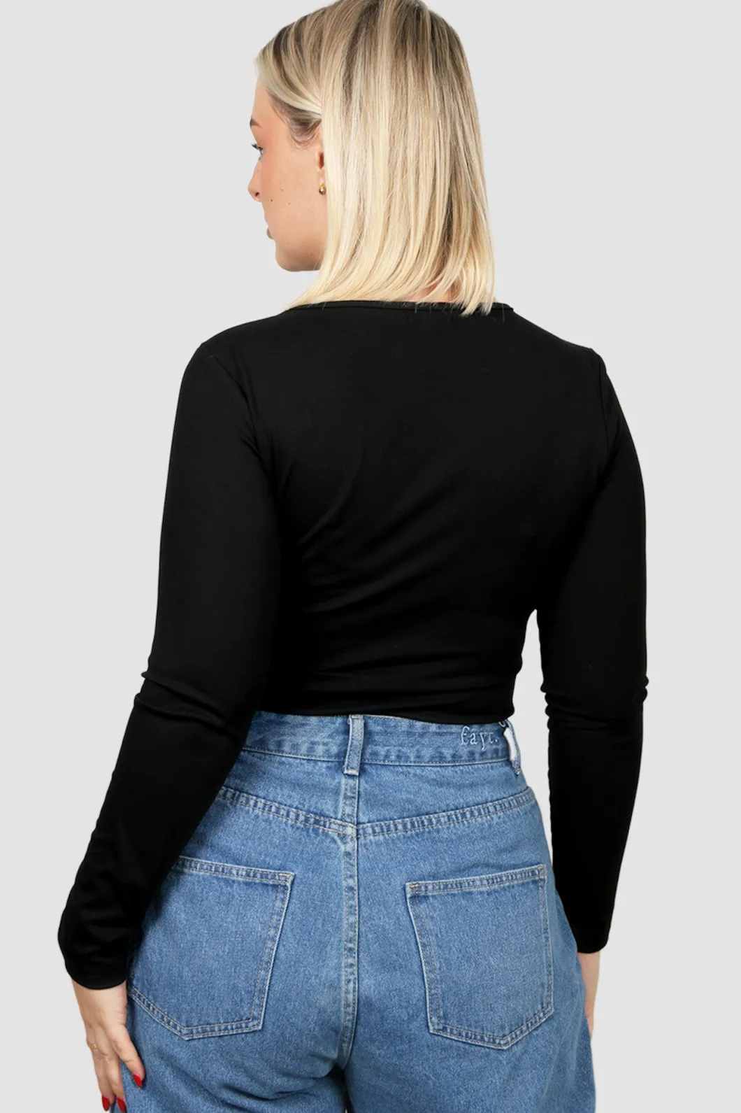 Fayt Tops | L/S BODYSUIT BLACK