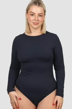 Fayt Tops | L/S BODYSUIT NAVY